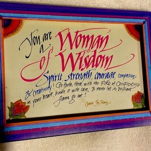 The Celebrate Who You Are Collection Plaque 5X7” Vintage